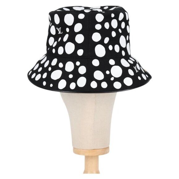 LOUIS VUITTON LVxYK Reversible Chapeau Infinity Hat Black M7072S Auth 138968A - Picture 2 of 12